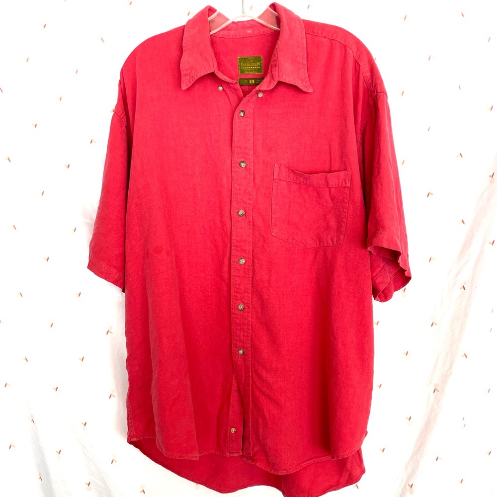 EVERGREEN Mens Button Down Size XL